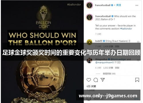 足球金球奖颁奖时间的重要变化与历年举办日期回顾 足球金球奖颁奖时间的重要变化与历年举办日期回顾